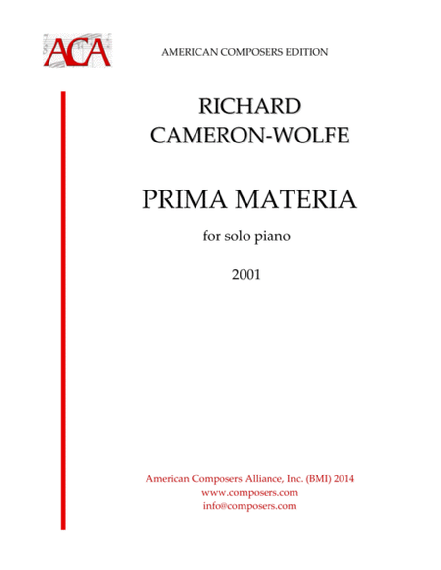 [Cameron-Wolfe] Prima Materia