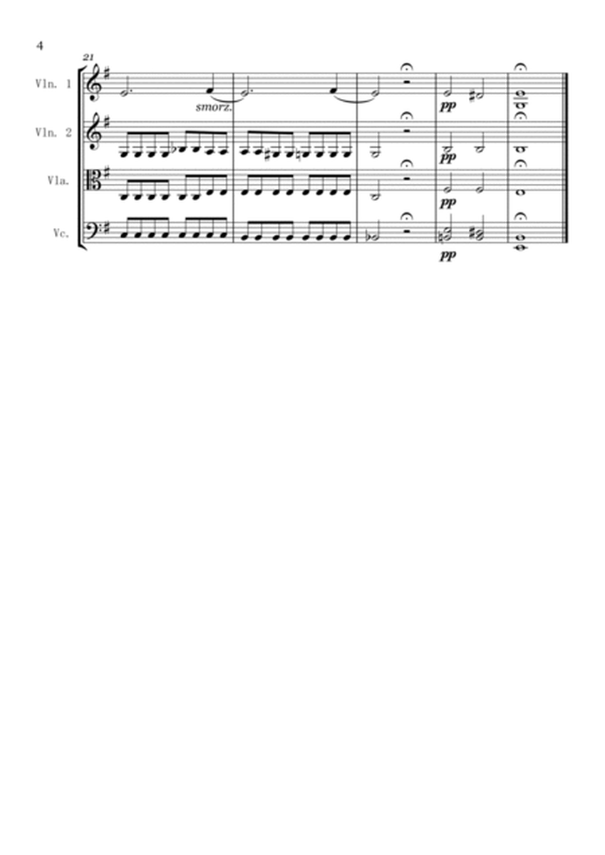 Chopin Prelude No. 4 in E Minor (for String Quartet)