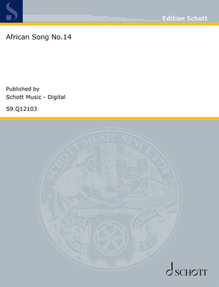 Book cover for African Song No. 14
