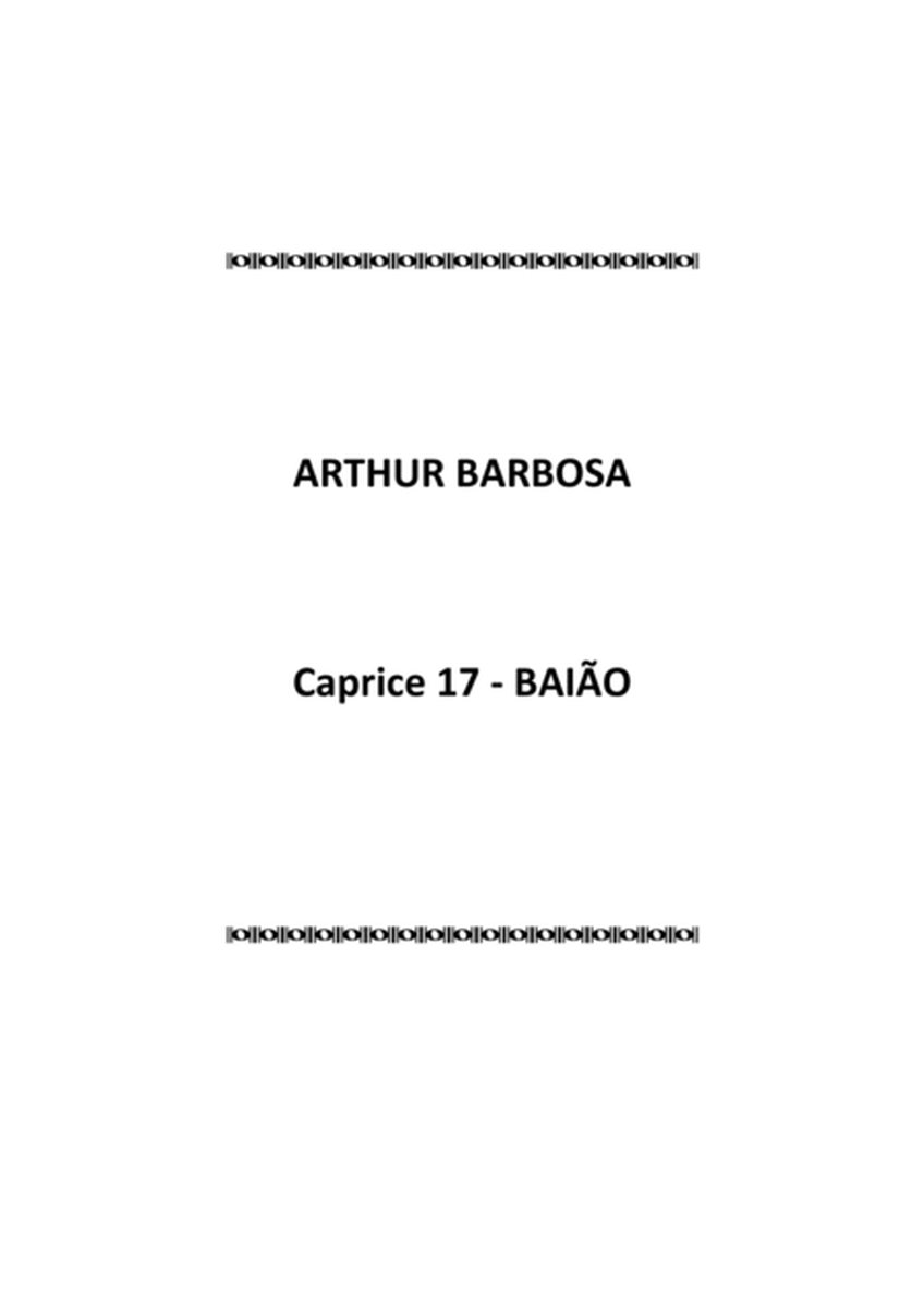 CAPRICE 17 BAIÃO from "24 Latin American Caprices"