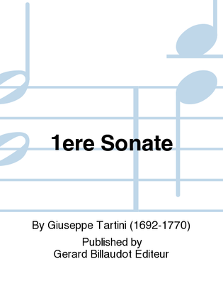 Book cover for 1ère Sonate