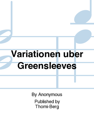 Book cover for Variationen uber Greensleeves