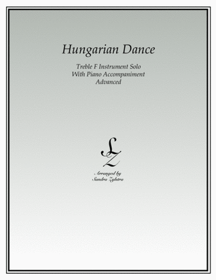 Book cover for Hungarian Dance (treble F instrument solo)