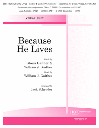 Book cover for Because He Lives