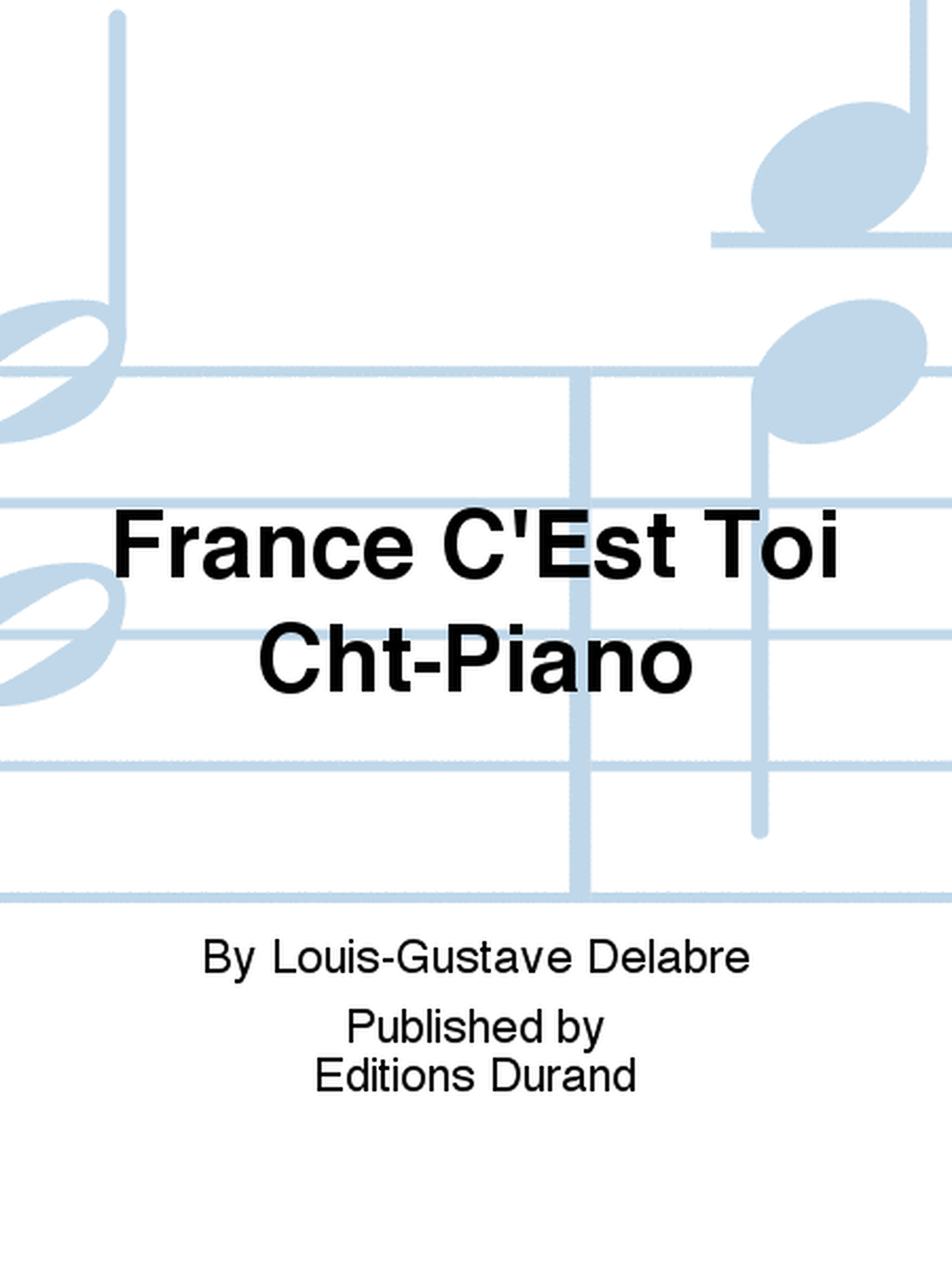 France C'Est Toi Cht-Piano