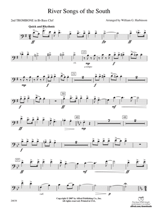 River Songs of the South: (wp) 2nd B-flat Trombone B.C.