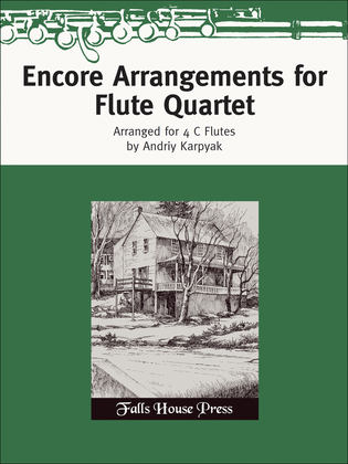 Book cover for Encore Arrangments for Flute Quartet