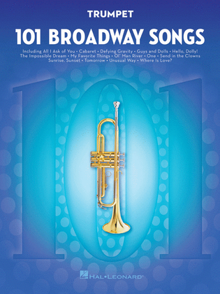 Book cover for 101 Broadway Songs for Trumpet