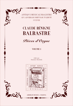 Book cover for Pièces d'Orgue vol. 1