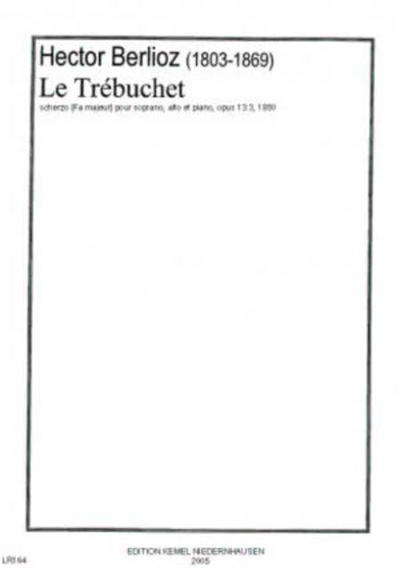 Le trebuchet : scherzo [Fa majeur] pour soprano, alto et piano, opus 13:3