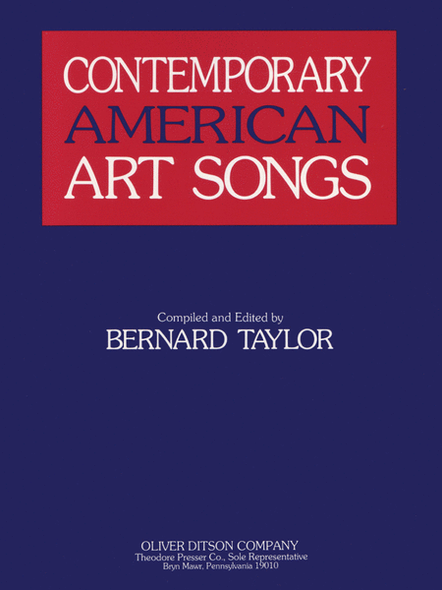 Contemporary American Art Songs