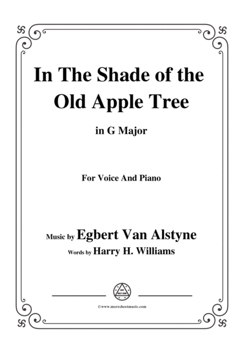 Egbert Van Alstyne-In The Shade of the Old Apple Tree,in G Major,for Voice&Piano image number null