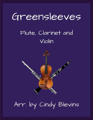 Greensleeves, Flute, Clarinet and Violin