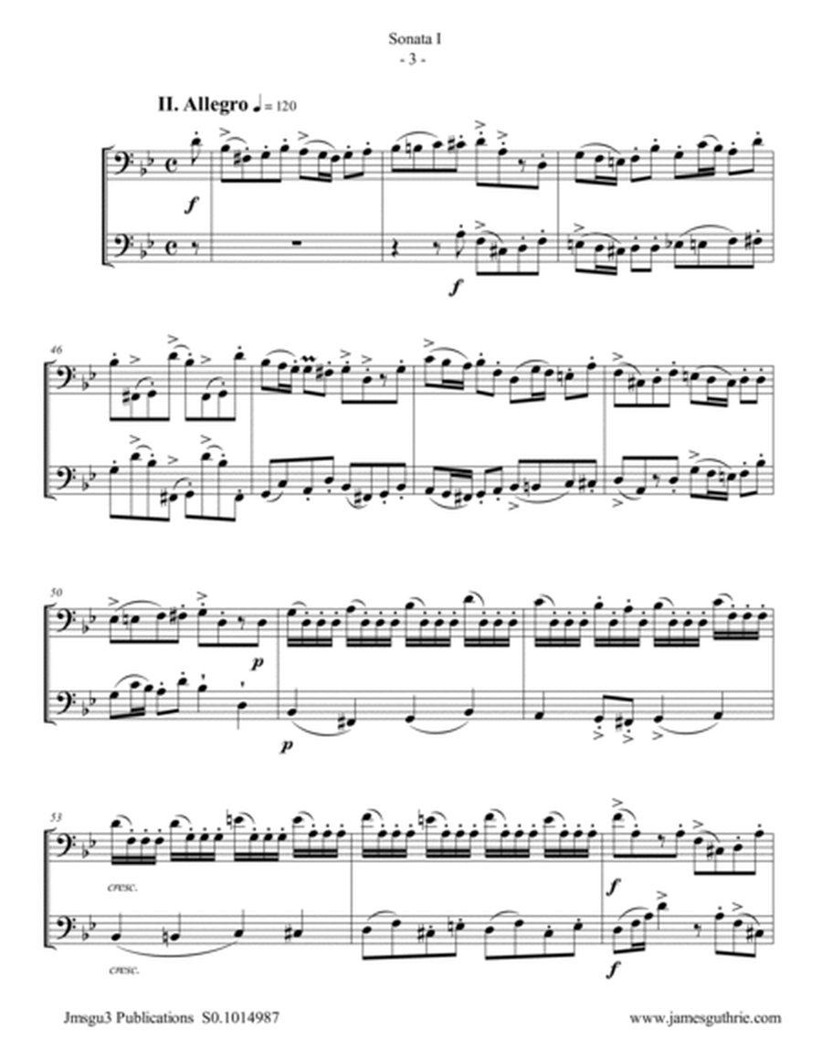 Handel: Six Sonatas Complete for Euphonium Duo image number null