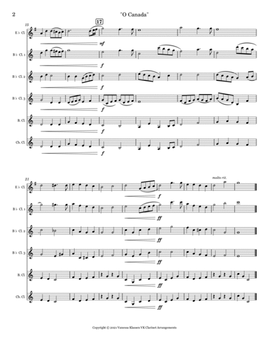O Canada for Clarinet Choir/Quartet image number null