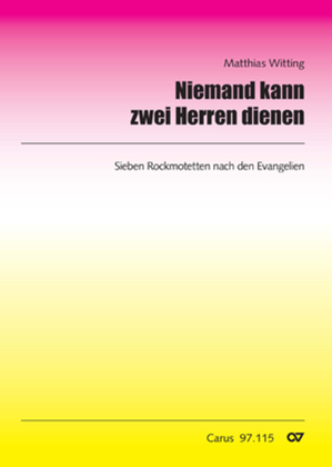 Book cover for Niemand kann zwei Herren dienen