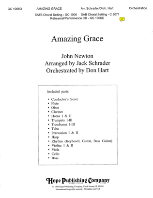 Book cover for Amazing Grace