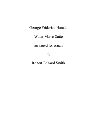 Book cover for Handel Water Music for Organ