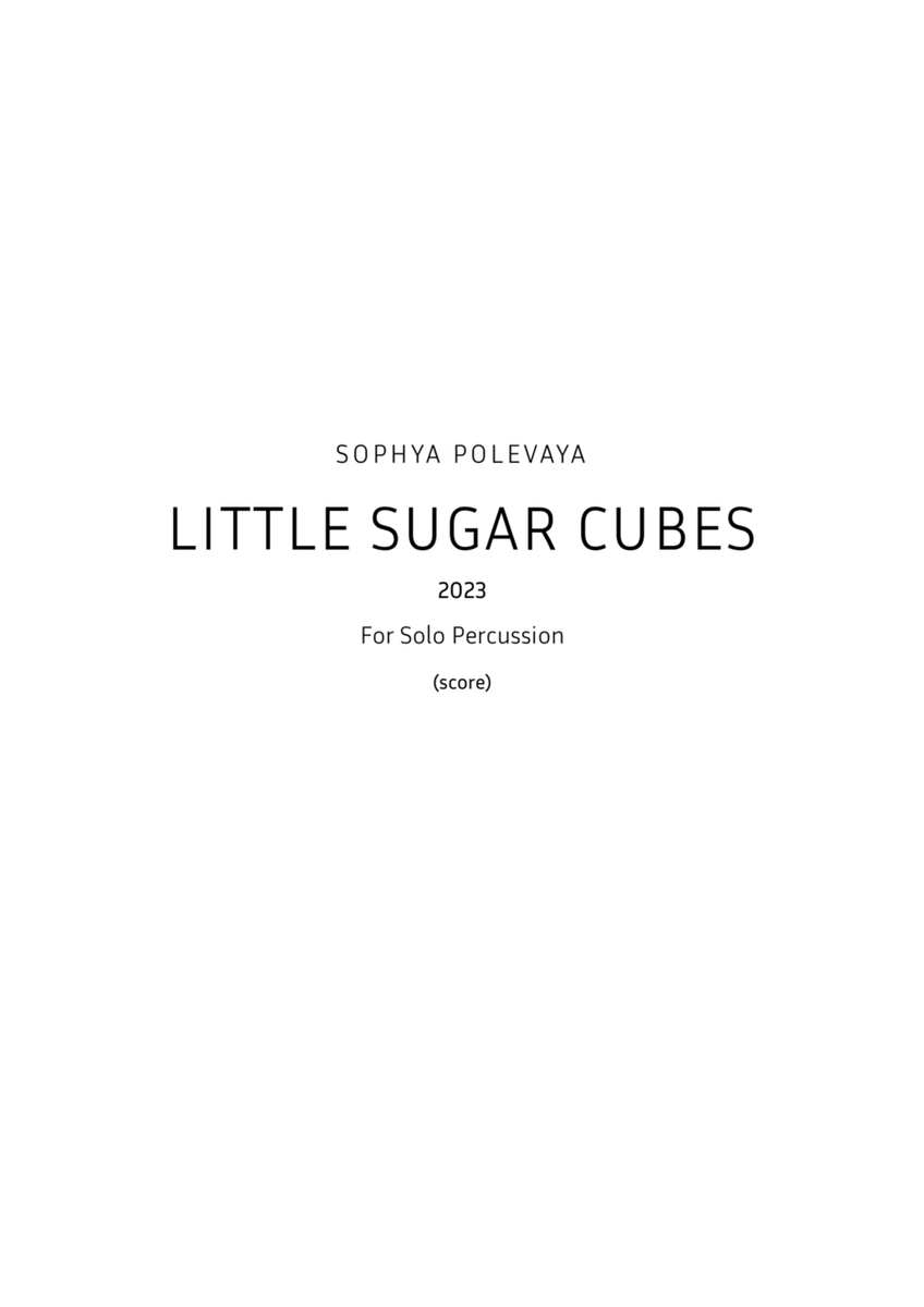 Little Sugar Cubes