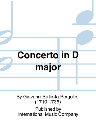 Book cover for Concerto In D Major