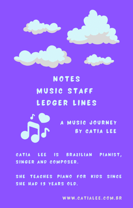Book cover for Music Theory for Kids - Notes, Music Staff and Ledger Lines
