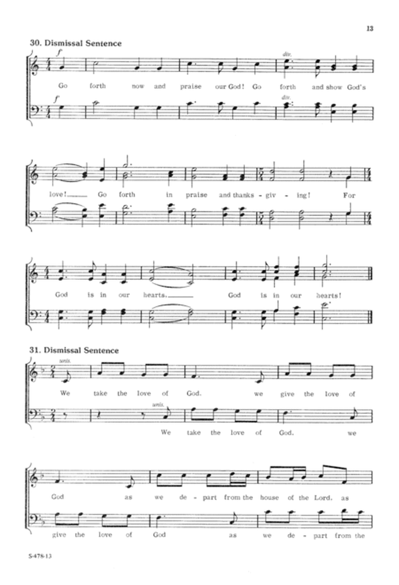 Choral Responses for Worship