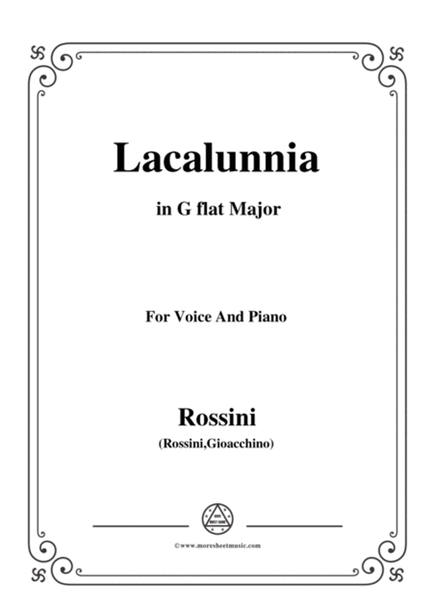 Rossini-La calunnia in G flat Major,for Voice and Piano image number null