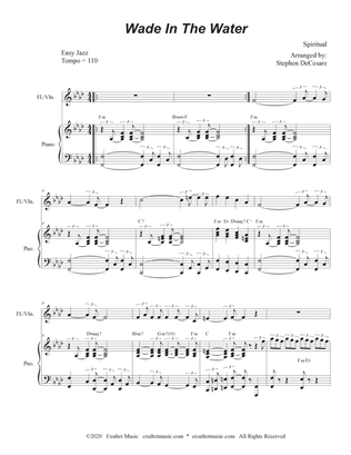 Wade In The Water (for Flute or Violin solo and Piano)