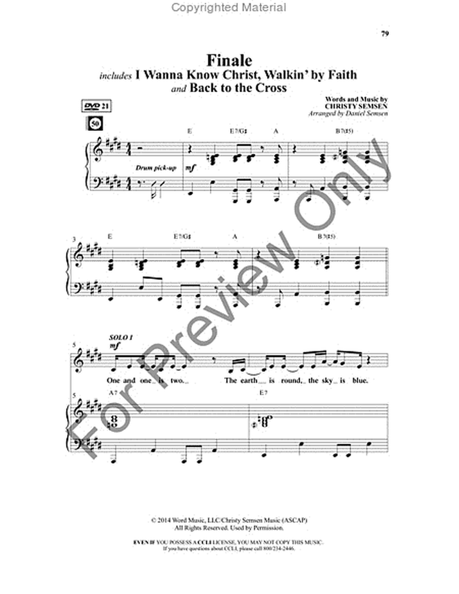 Back To The Cross - Choral Book image number null