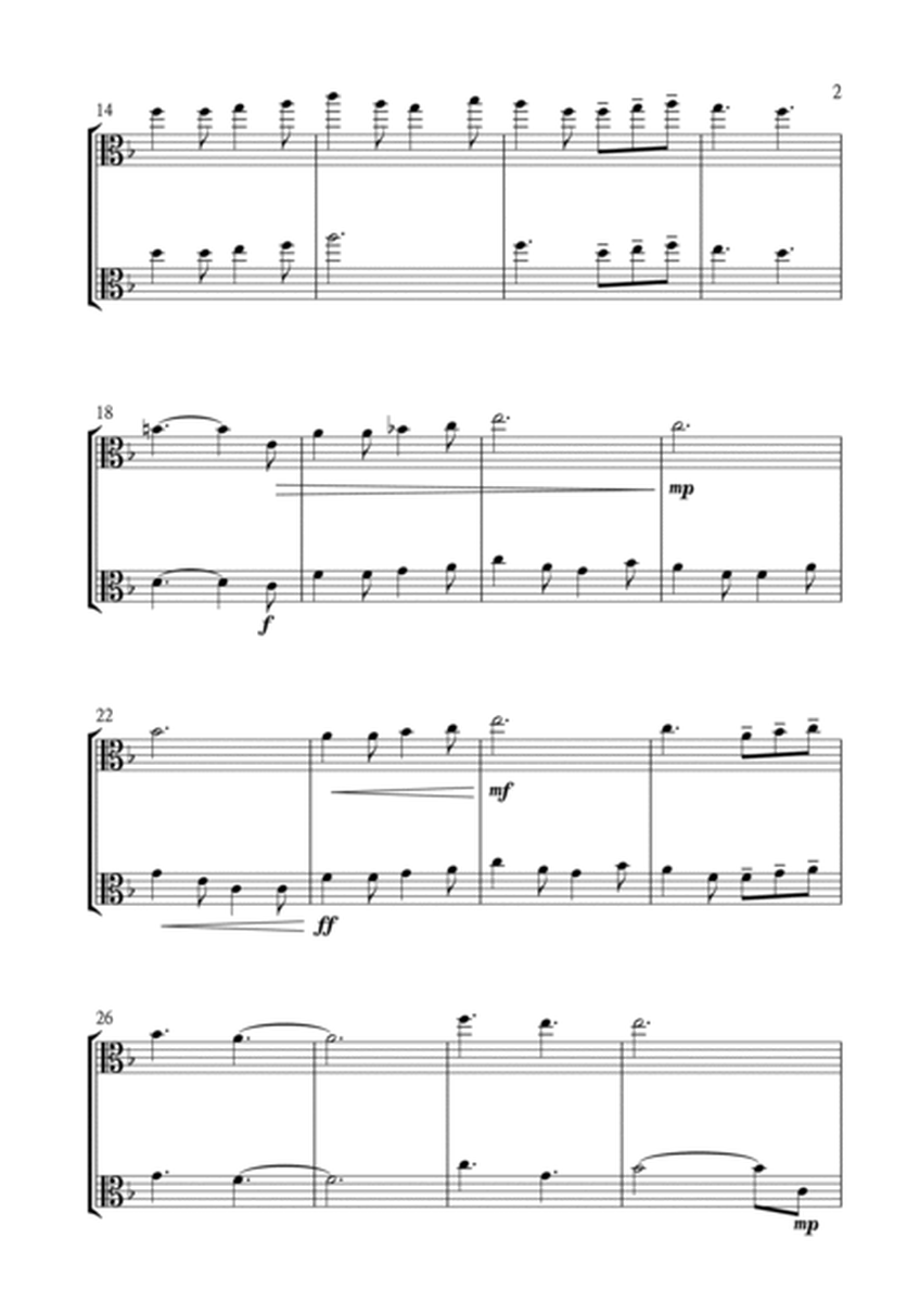 I Saw Three Ships for Viola Duet in F Major. Intermediate. image number null