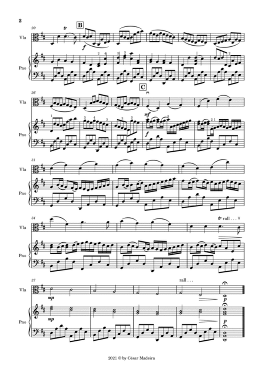 Pachelbel's Canon in D - Viola and Piano - Simple Version (Full Score and Parts) image number null