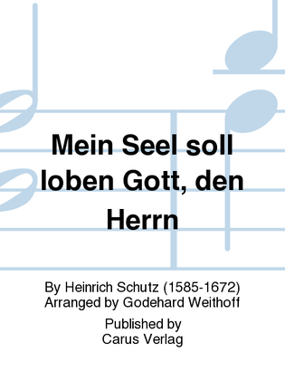 Mein Seel soll loben Gott, den Herrn