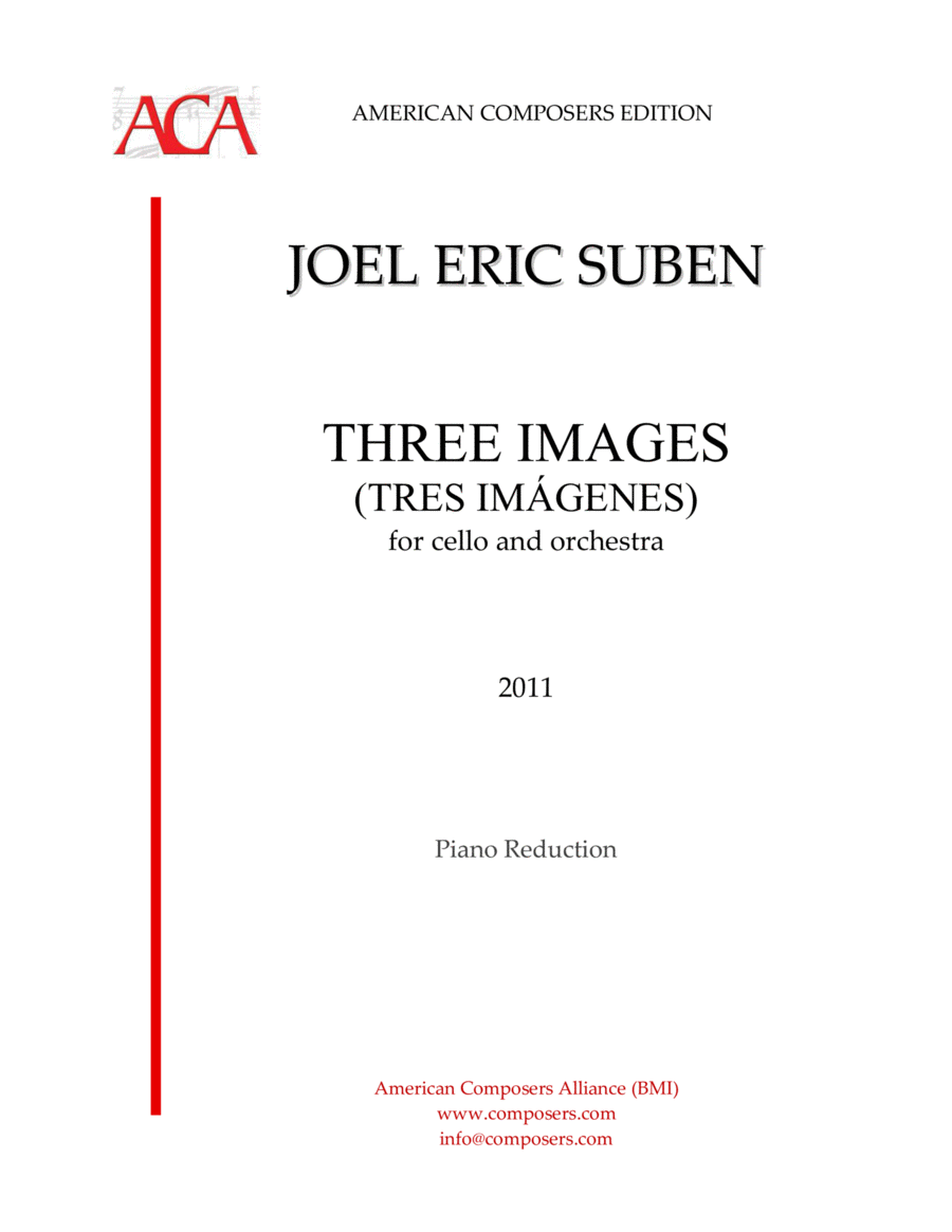 [Suben] Three Images (Piano Reduction)