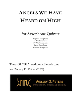 Book cover for Angels We Have Heard on High (Sax Quintet)