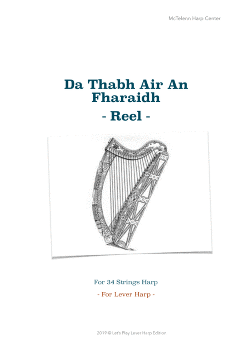 Da tabhair Air An Fharaidh - Irish ﻿Reel﻿- Video Course Link + Fingerings + Sight-Reading Help Booklet for Lever Harp - By Eve McTelenn - Intermedaite Level