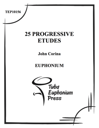 Book cover for 25 Progressive Euphonium Etudes