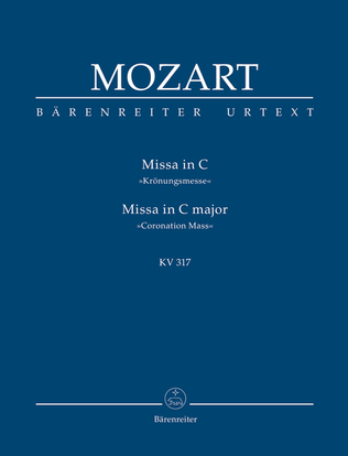 Book cover for Missa C major, KV 317 'Coronation Mass'