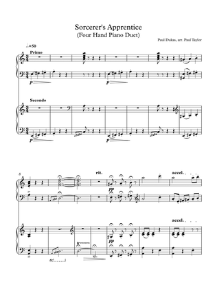 The Sorcerer's Apprentice (for piano 4-hands)