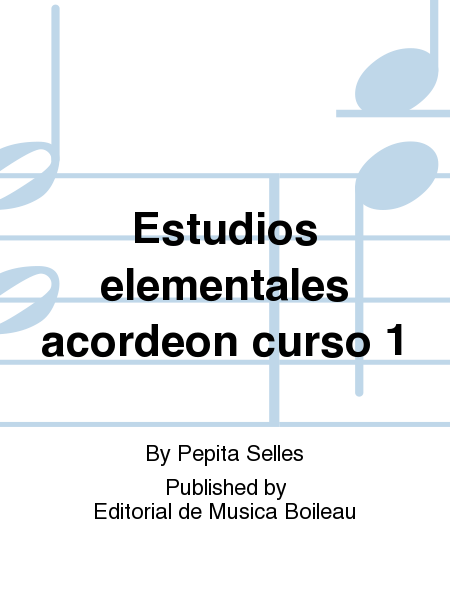 Estudios elementales acordeon curso 1