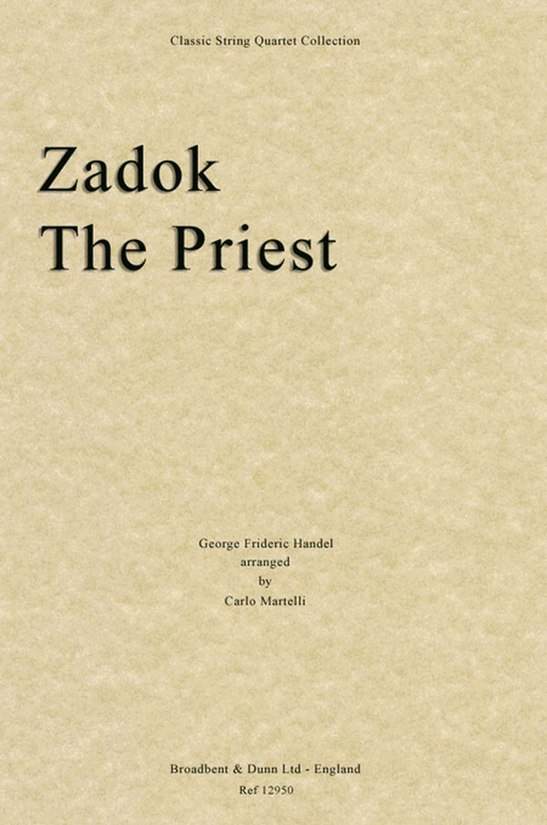 Zadok The Priest