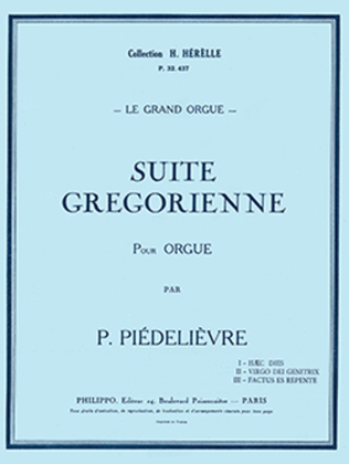 Book cover for Suite gregorienne