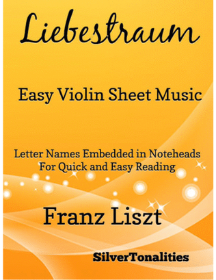 Book cover for Liebestraum Easy Violin Sheet Music