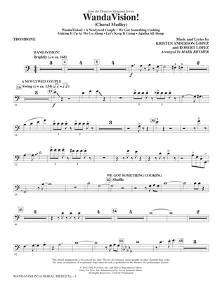 Book cover for WandaVision! (Choral Medley) (arr. Mark Brymer) - Trombone