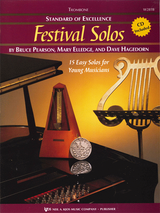 Book cover for Standard of Excellence: Festival Solos - Trombone