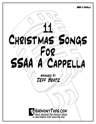 Book cover for 11 Christmas Songs For SSAA A Cappella