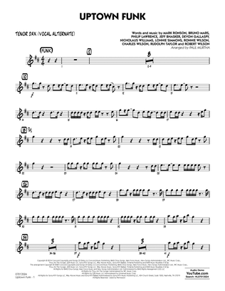 Book cover for Uptown Funk (feat. Bruno Mars) (arr. Paul Murtha) - Tenor Sax Solo (Vocal Alt)