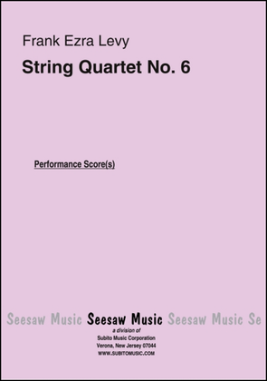 Book cover for String Quartet No. 6