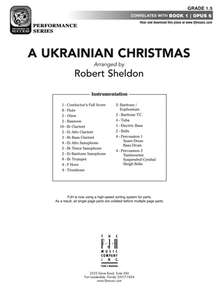 Book cover for A Ukrainian Christmas: Score