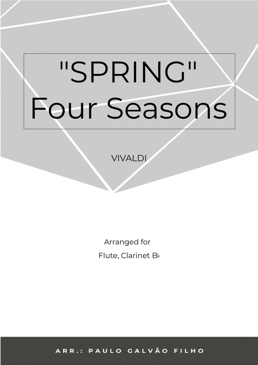 SPRING - FOUR SEASONS - FLUTE & CLARINTET image number null