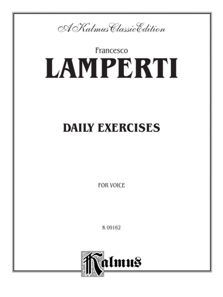 Daily Exercises in Singing